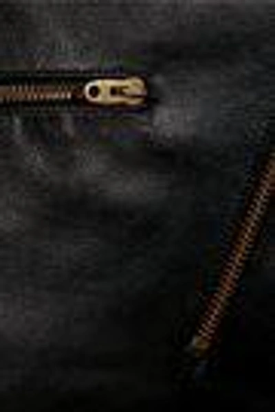 Shop Chloé Woman Leather Jumpsuit Black