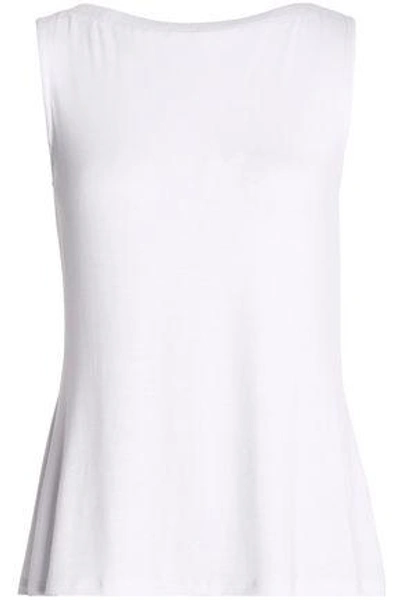 Shop Bailey44 Bailey 44 Woman Lace-up Jersey Top White