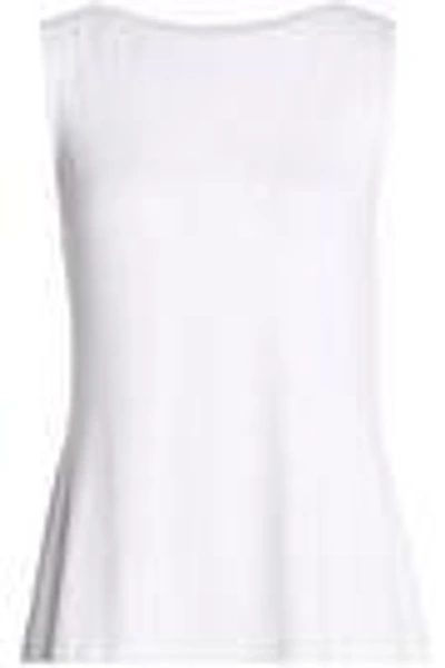 Shop Bailey44 Bailey 44 Woman Lace-up Jersey Top White