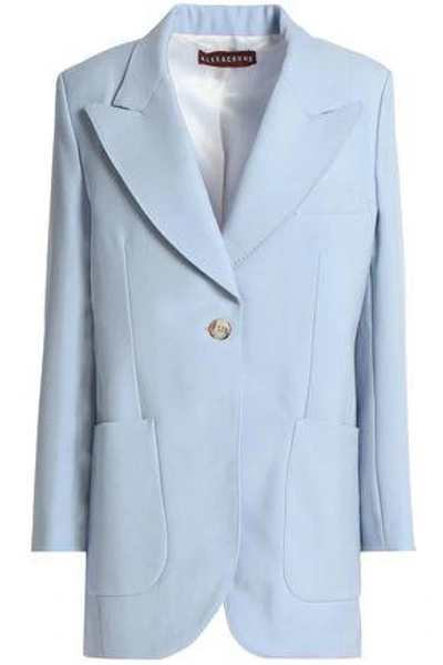 Shop Alexa Chung Woman Wool-twill Blazer Sky Blue
