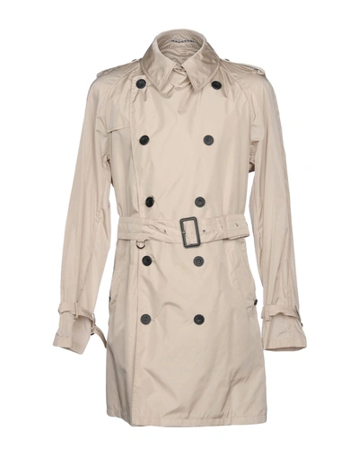 Shop Aquascutum Overcoats In Beige