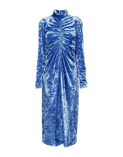 Shop Tibi 3/4 Length Dresses In Azure