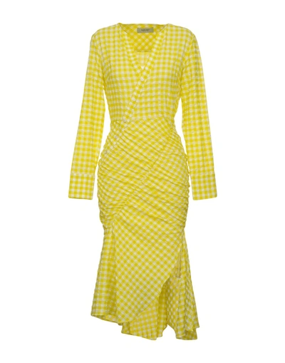 Shop Rachel Comey 3/4 Length Dresses In Yellow