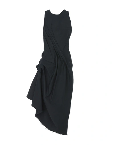 Shop Isabel Benenato Knee-length Dresses In Black