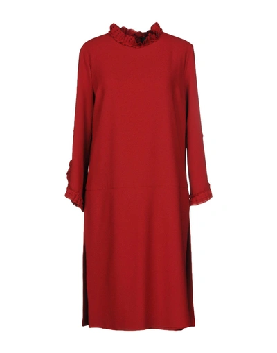 Shop Alessandro Dell'acqua Knee-length Dresses In Red