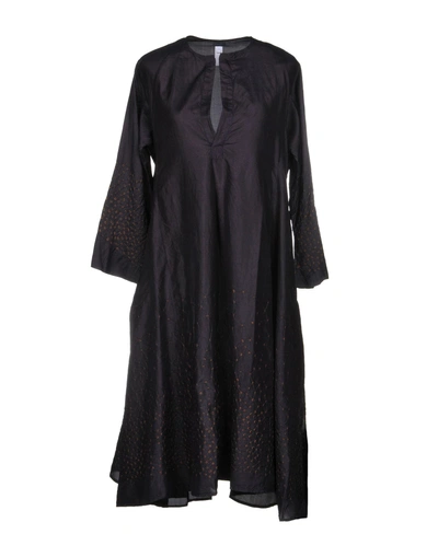 Shop Dosa Knee-length Dress In Dark Purple