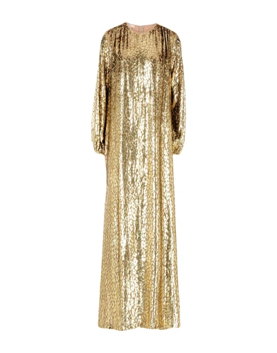 Shop Michael Kors Long Dresses In Gold