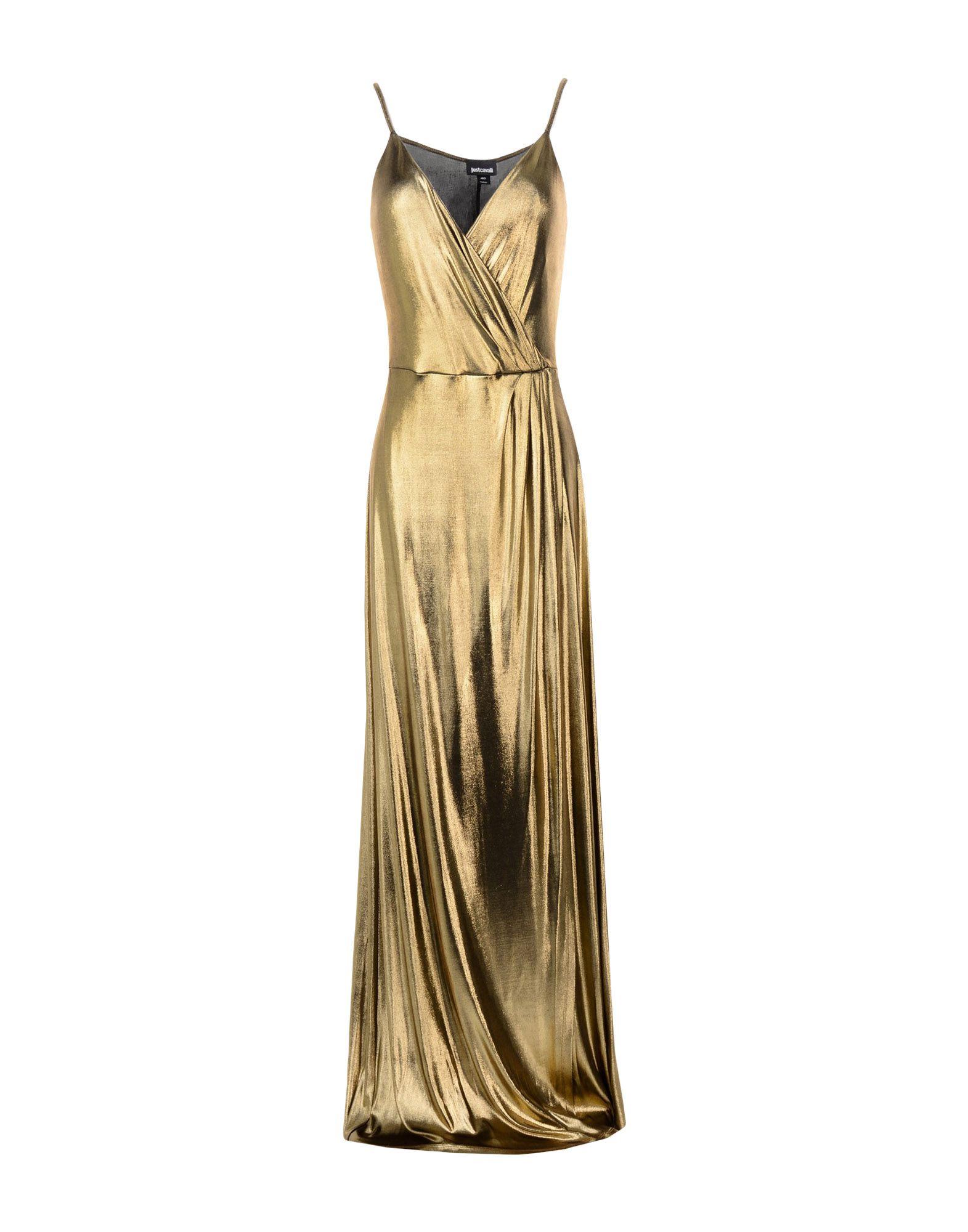 Just Cavalli Long Dress In Gold | ModeSens