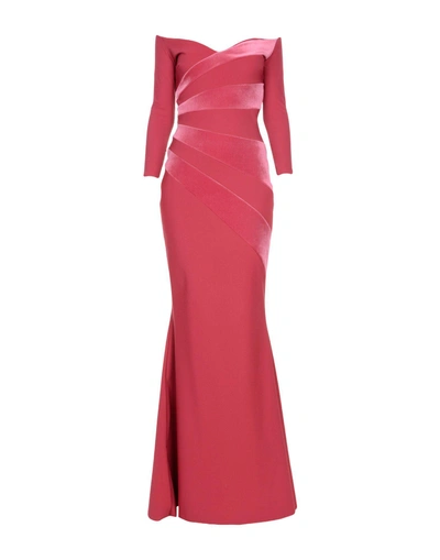 Shop Chiara Boni La Petite Robe Woman Maxi Dress Garnet Size 4 Polyamide, Elastane In Red