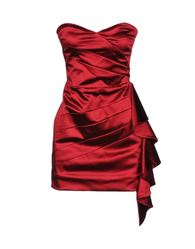 Shop Christian Pellizzari Short Dress In Red
