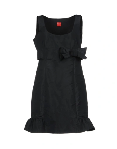 Shop Red Valentino Short Dress In Black