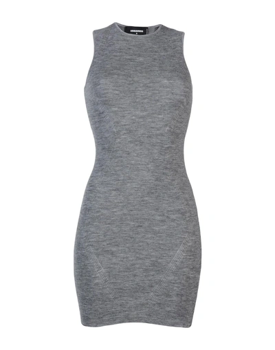 Shop Dsquared2 Short Dresses In Grey
