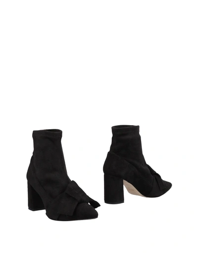 Shop Anna F. Woman Ankle Boots Black Size 10 Textile Fibers