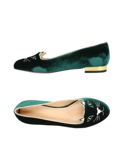 Shop Charlotte Olympia In Dark Green