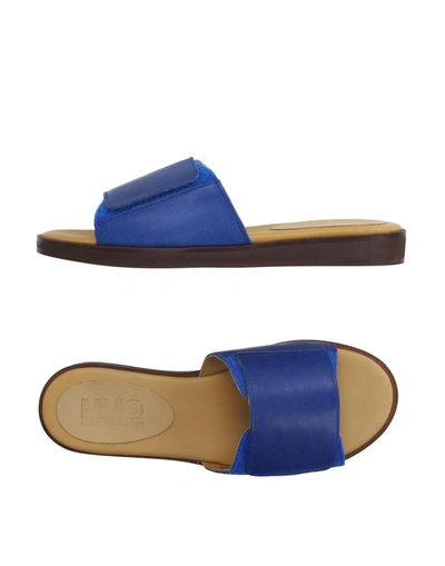 Shop Mm6 Maison Margiela Sandals In Bright Blue