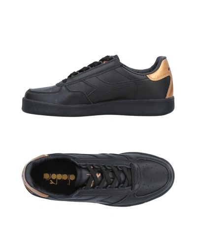 Shop Diadora Woman Sneakers Black Size 6 Leather