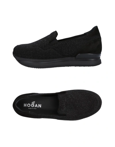 Shop Hogan Woman Loafers Black Size 5.5 Leather