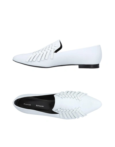 Shop Proenza Schouler Loafers In White