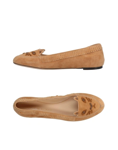 Shop Charlotte Olympia Loafers In Camel