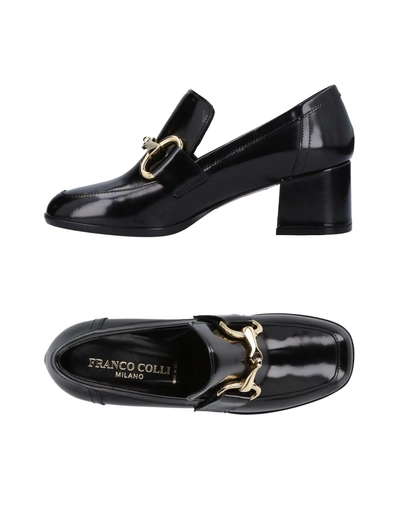 Shop Franco Colli Loafers In Black