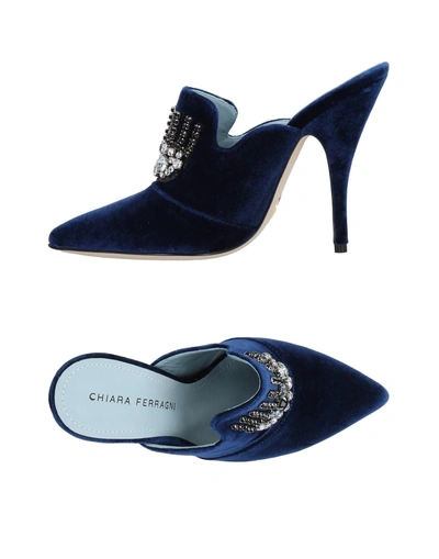 Shop Chiara Ferragni Loafers In Blue