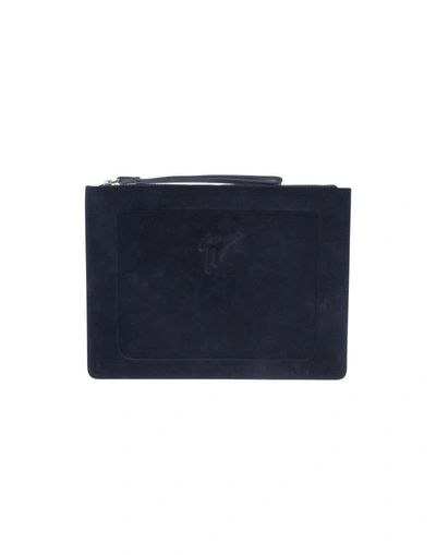 Shop Giuseppe Zanotti Handbag In Dark Blue