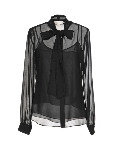 Shop Michael Michael Kors Shirts In Black
