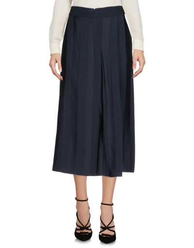 Shop Victoria Victoria Beckham 3/4 Length Skirts In Dark Blue