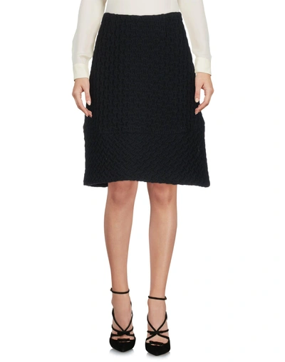 Shop Maurizio Pecoraro Knee Length Skirt In Black