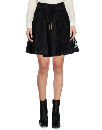 Shop Zimmermann Mini Skirt In Black