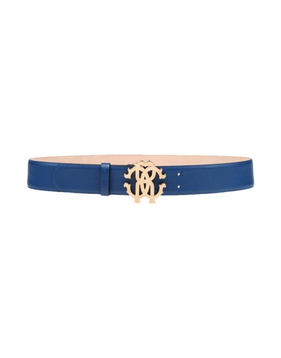 Shop Roberto Cavalli Regular Belt In Blue