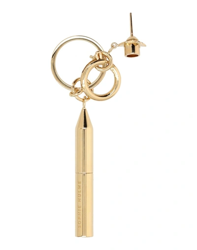 Shop Sophie Hulme Key Ring In Gold
