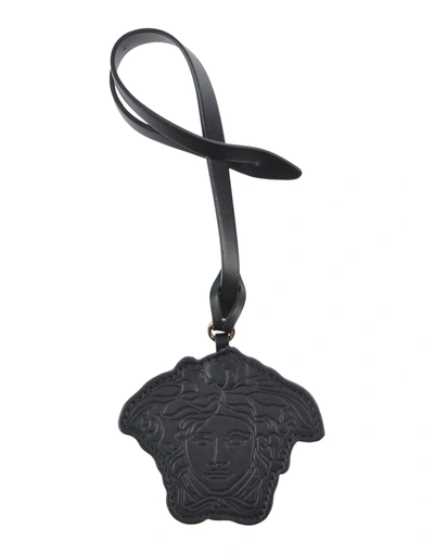 Shop Versace Key Ring In Black