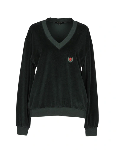 Shop Yeezy Sweatshirts In Dark Green