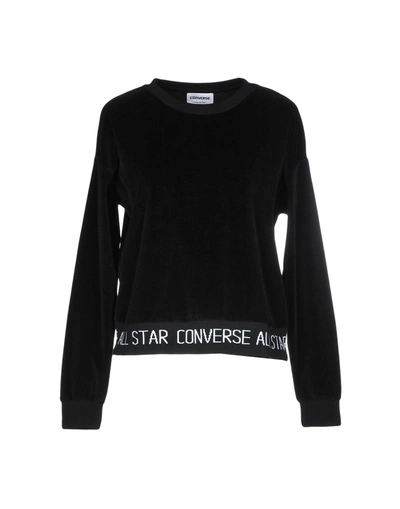 Shop Converse Sweatshirt In Black