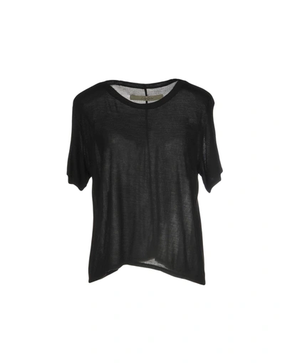 Shop Enza Costa T-shirt In Black