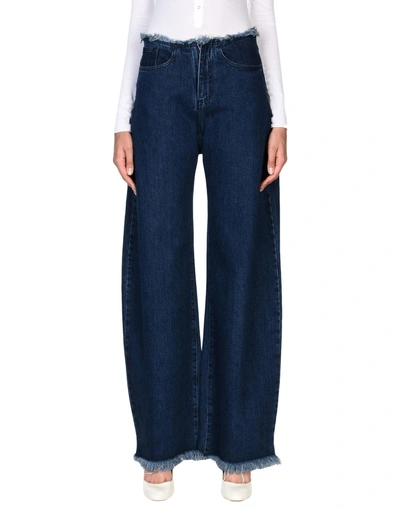Shop Marques' Almeida Jeans In Blue