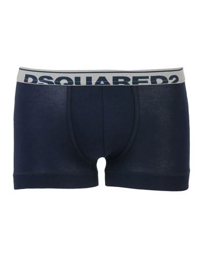 Shop Dsquared2 Boxer In Dark Blue