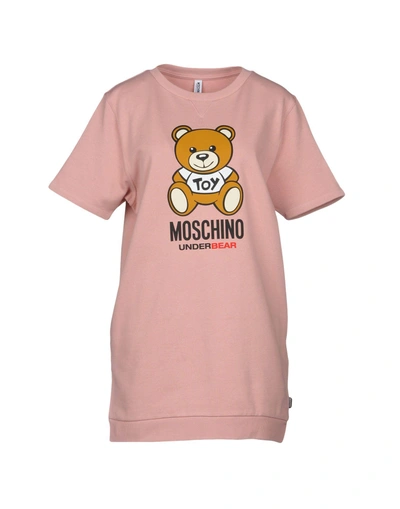 Shop Moschino Nightgowns In Pale Pink