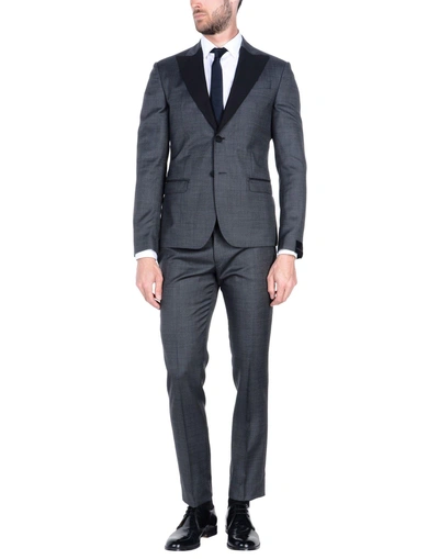 Shop Alessandro Dell'acqua Suits In Steel Grey