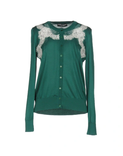 Shop Dolce & Gabbana Cardigans In Green