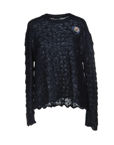 Shop Ermanno Scervino Sweaters In Dark Blue