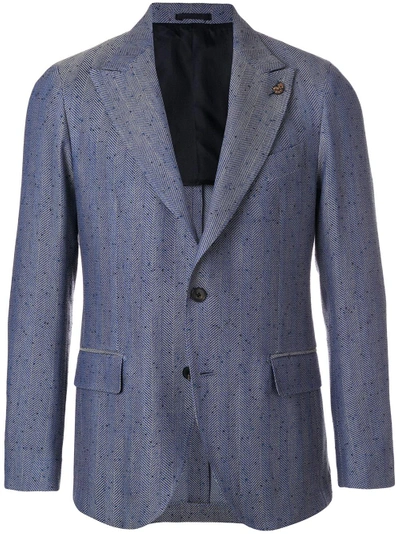 Shop Gabriele Pasini Two Button Casual Jacket In Blue
