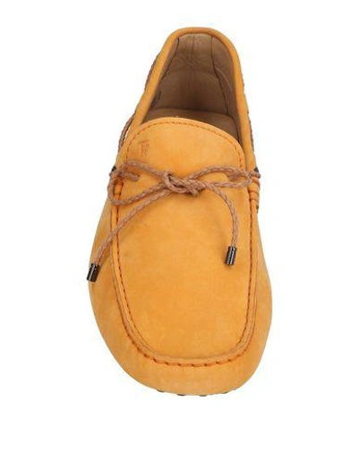 Shop Tod's Loafers In Apricot