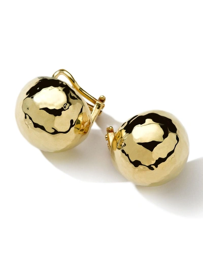Shop Ippolita Medium Hammered Pinball Clip Stud Earrings In 18k Gold