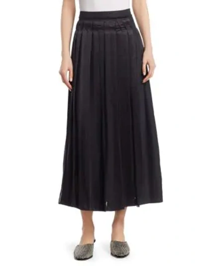 Shop 3.1 Phillip Lim / フィリップ リム Pleated Poplin Midi Skirt In Black