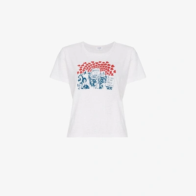 Shop Re/done Women Of The World Graphic T-shirt In White
