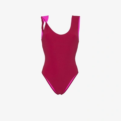 Shop Araks Robin Twist Strap Swimsuit In Red