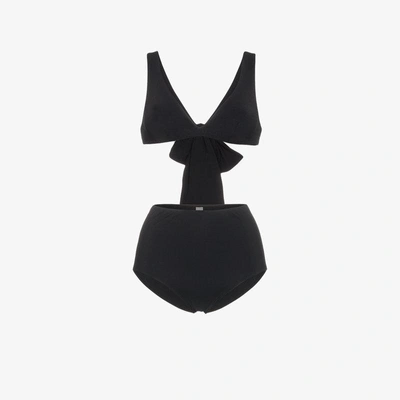 Shop Araks High-waisted Rosemund Bikini In Black
