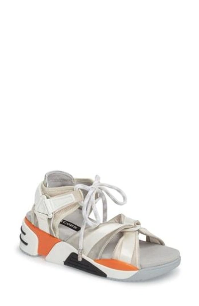 Shop Marc Jacobs Somewhere Sport Sandal In Off White Multi